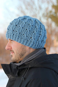 Crochet Pattern for Cable Cross Beanie | Crochet Hat Pattern | Hat Crocheting Pattern | DIY Written Crochet Instructions