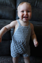 Load image into Gallery viewer, Crochet Pattern for Harlequin Baby Pants, Shorts, Romper, or Overalls | Crochet Baby Overalls Pattern | Baby Pants Crocheting Pattern | DIY Written Crochet Instructions
