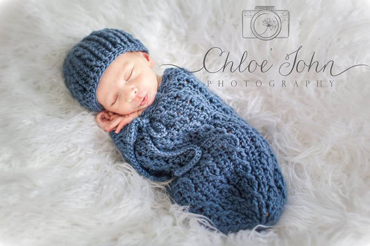 Crochet Pattern for Cable Cross Baby Cocoon or Swaddle Sack | Crochet Snuggle Sack Pattern | Baby Cocoon Crocheting Pattern | DIY Written Crochet Instructions