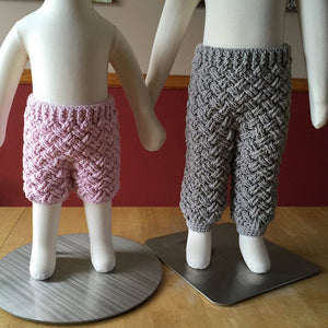 Crochet Pattern for Diagonal Weave Baby Pants, Shorts, or Overalls | Crochet Baby Overalls Pattern | Baby Pants Crocheting Pattern | DIY Written Crochet Instructions