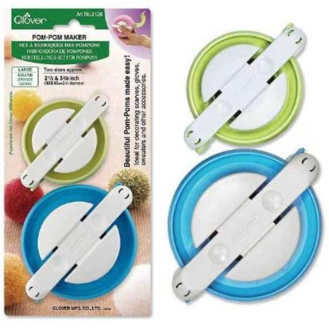 TOOLS: Clover Pom-Pom Makers - Multiple Sizes