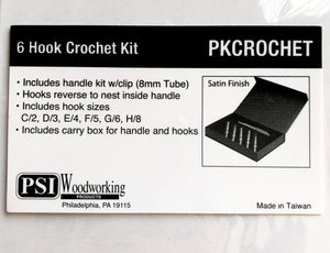 6 Hook Crochet Kit by PKCROCHET | Interchangeable Crochet Hook Set