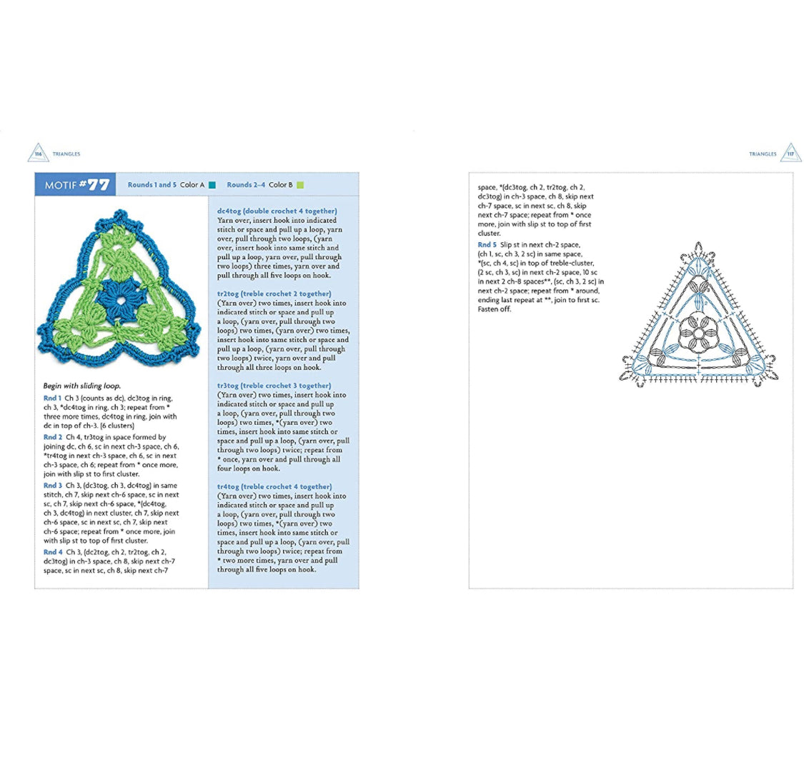 CROCHET BOOK:  Beyond the Square Crochet Motifs: 144 circles, hexagons, triangles, squares, and other unexpected shapes by Edie Eckman (spiral edition)