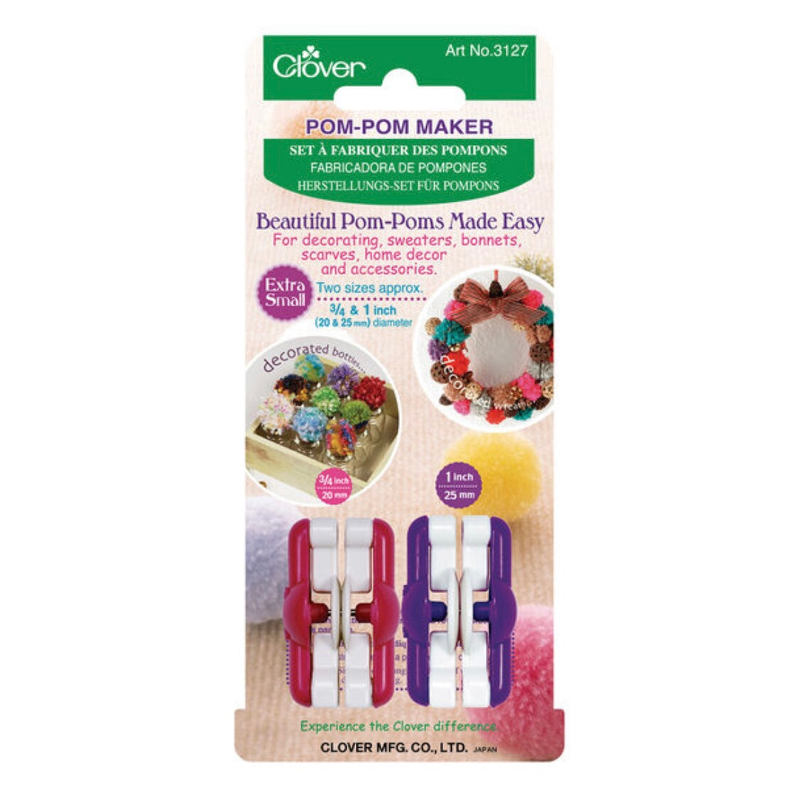 TOOLS: Clover Pom-Pom Makers - Multiple Sizes