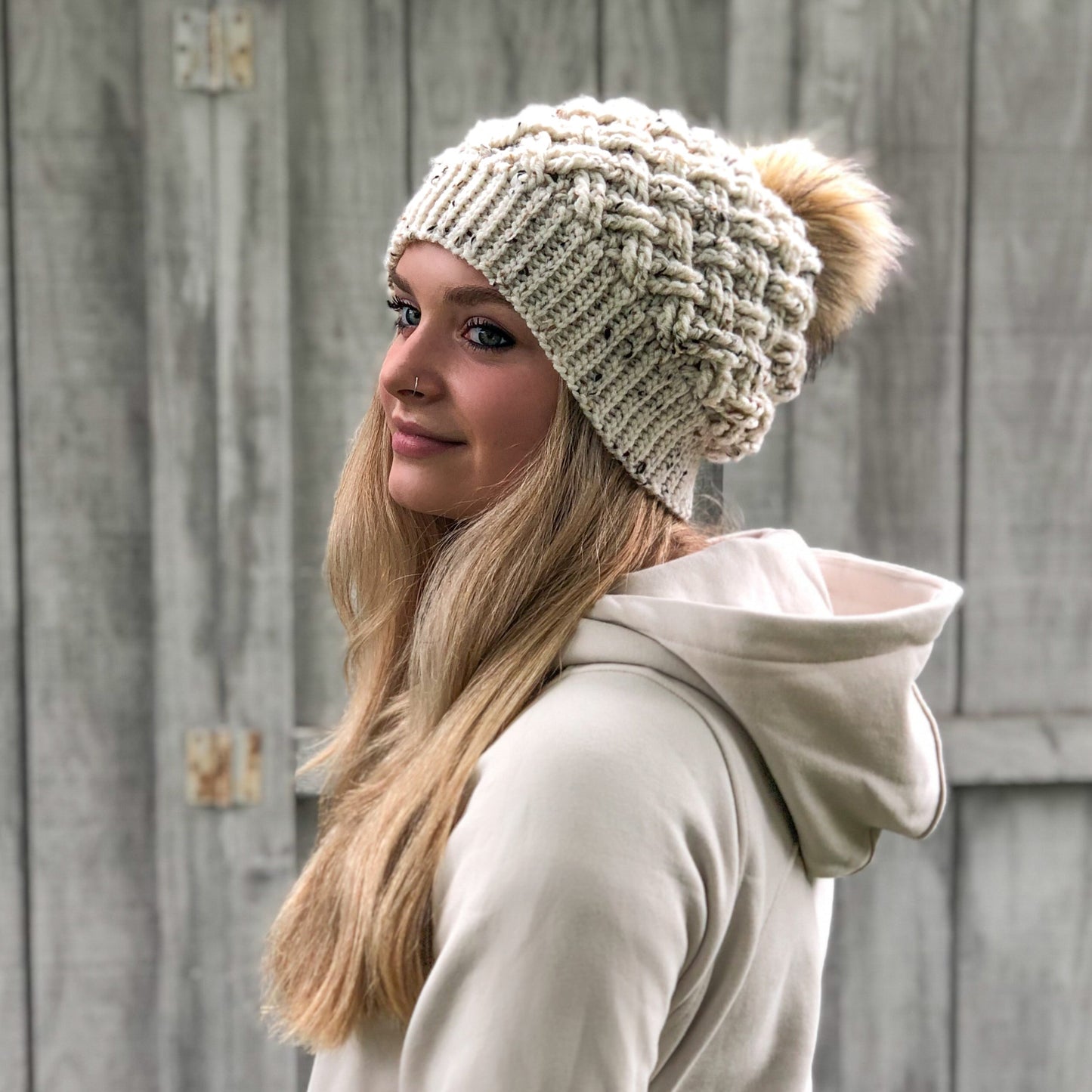 Crochet Pattern for Mini Tundra Weave Slouch | Crochet Hat Pattern | Hat Crocheting Pattern | DIY Written Crochet Instructions