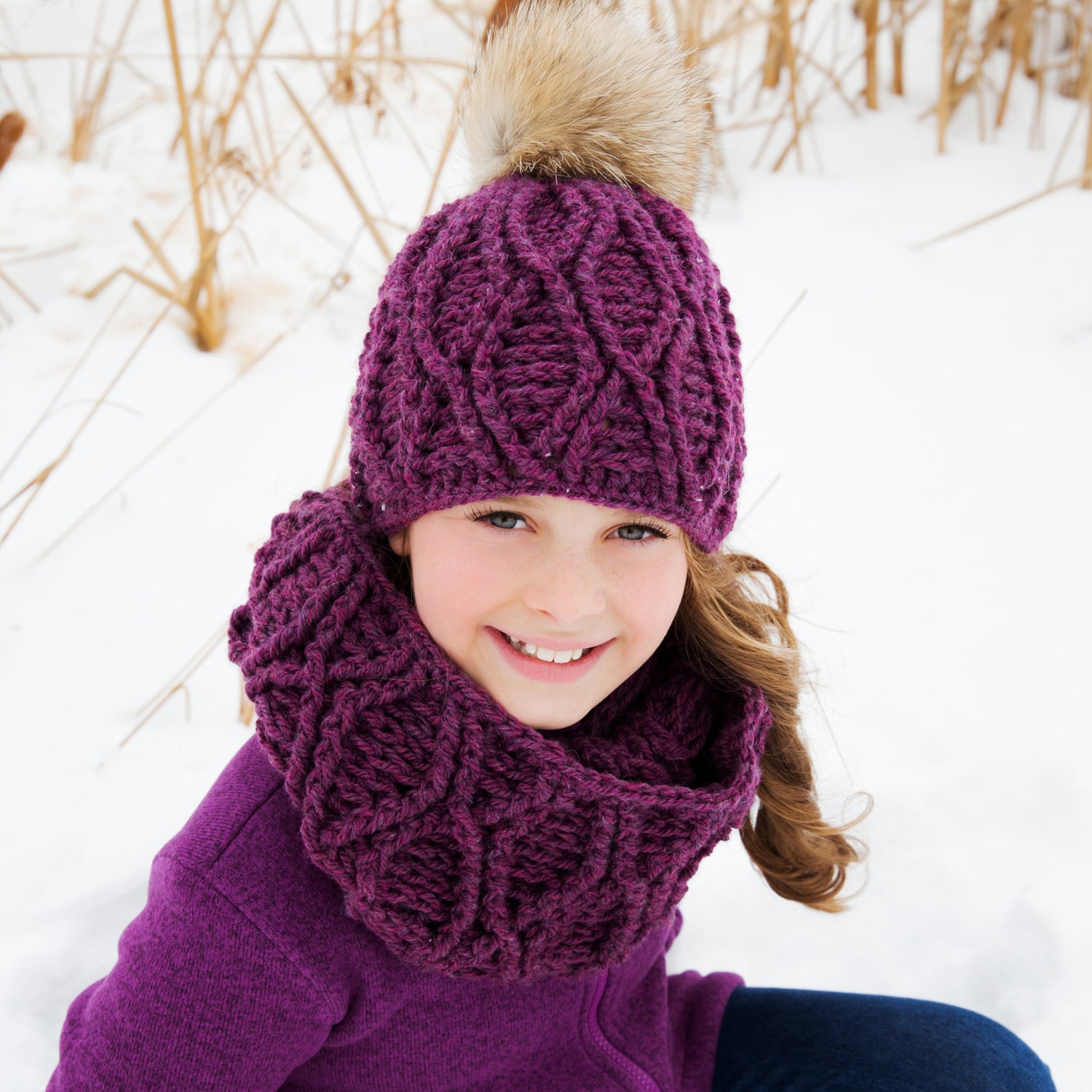 Luxury Pom Hats - CHILD SIZES