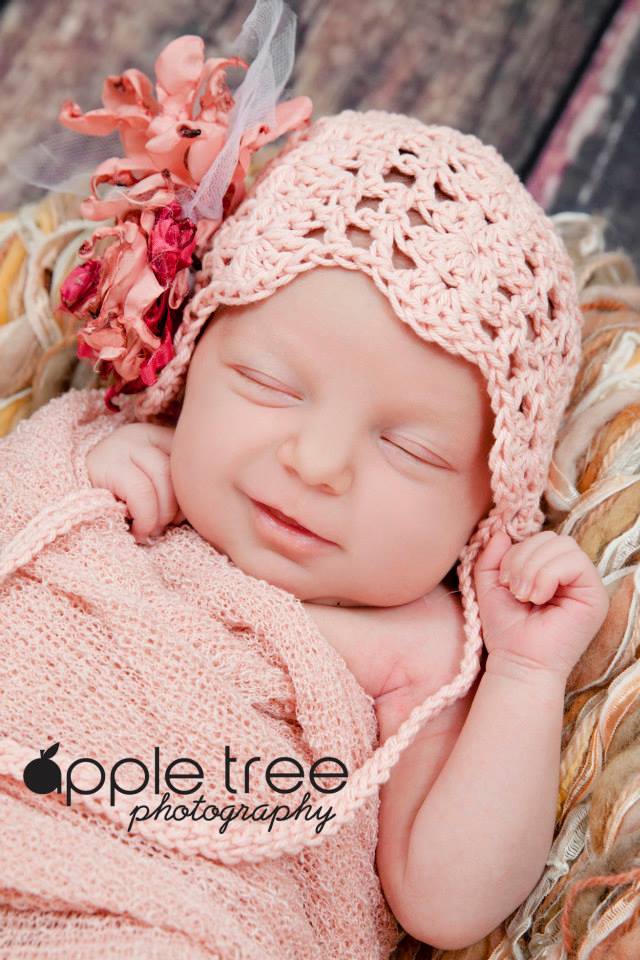 Crochet Pattern for Julianna Baby Bonnet | Crochet Baby Bonnet Pattern | Baby Hat Crocheting Pattern | DIY Written Crochet Instructions