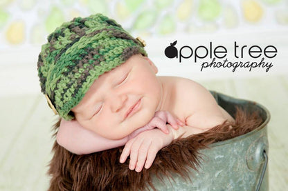 Crochet Pattern for Freedom Fighter Newsboy Beanie | Crochet Hat Pattern | Hat Crocheting Pattern | DIY Written Crochet Instructions