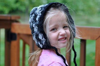 Crochet Pattern for Diagonal Spike Stitch Pixie Bonnet | Crochet Baby Bonnet Pattern | Baby Hat Crocheting Pattern | DIY Written Crochet Instructions