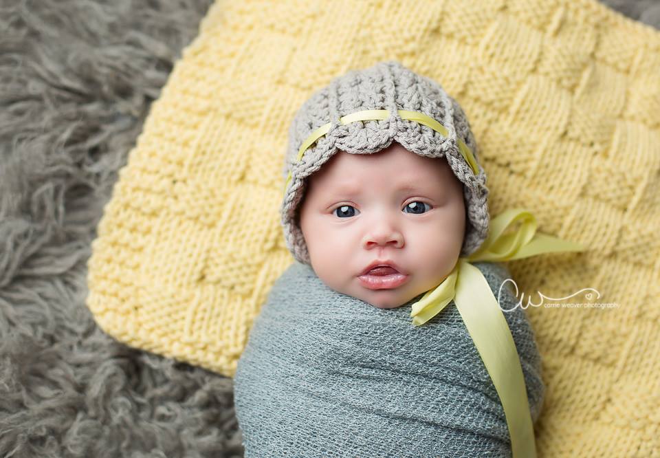 Crochet Pattern for Ashlyn Baby Bonnet | Crochet Baby Bonnet Pattern | Baby Hat Crocheting Pattern | DIY Written Crochet Instructions