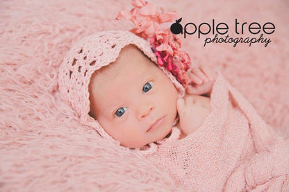 Crochet Pattern for Julianna Baby Bonnet | Crochet Baby Bonnet Pattern | Baby Hat Crocheting Pattern | DIY Written Crochet Instructions