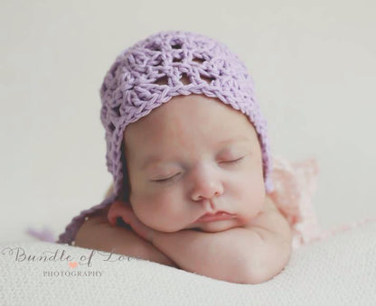 Crochet Pattern for Julianna Baby Bonnet | Crochet Baby Bonnet Pattern | Baby Hat Crocheting Pattern | DIY Written Crochet Instructions