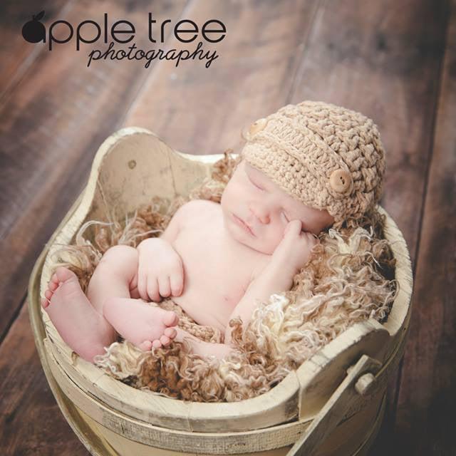 Crochet Pattern for Textured Newsboy Beanie | Crochet Hat Pattern | Hat Crocheting Pattern | DIY Written Crochet Instructions