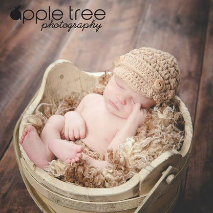 Crochet Pattern for Textured Newsboy Beanie | Crochet Hat Pattern | Hat Crocheting Pattern | DIY Written Crochet Instructions