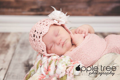Crochet Pattern for Julianna Baby Bonnet | Crochet Baby Bonnet Pattern | Baby Hat Crocheting Pattern | DIY Written Crochet Instructions