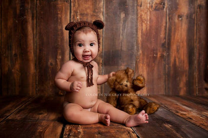 Crochet Pattern for Ribbed Baby Bear Bonnet | Crochet Baby Bonnet Pattern | Baby Hat Crocheting Pattern | DIY Written Crochet Instructions