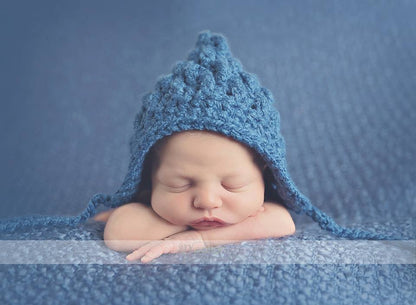 Crochet Pattern for Ripple Stitch Pixie Bonnet | Crochet Baby Bonnet Pattern | Baby Hat Crocheting Pattern | DIY Written Crochet Instructions