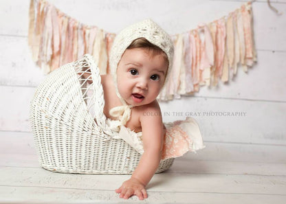 Crochet Pattern for Mohair Ella Baby Bonnet | Crochet Baby Bonnet Pattern | Baby Hat Crocheting Pattern | DIY Written Crochet Instructions