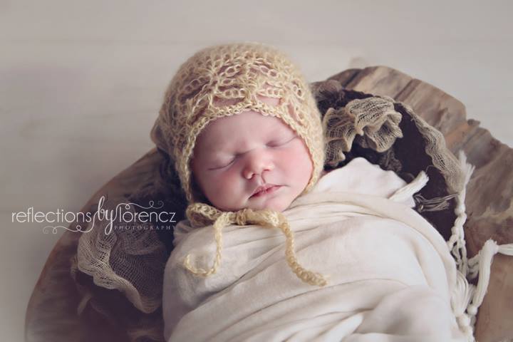 Crochet Pattern for Mohair Ella Baby Bonnet | Crochet Baby Bonnet Pattern | Baby Hat Crocheting Pattern | DIY Written Crochet Instructions