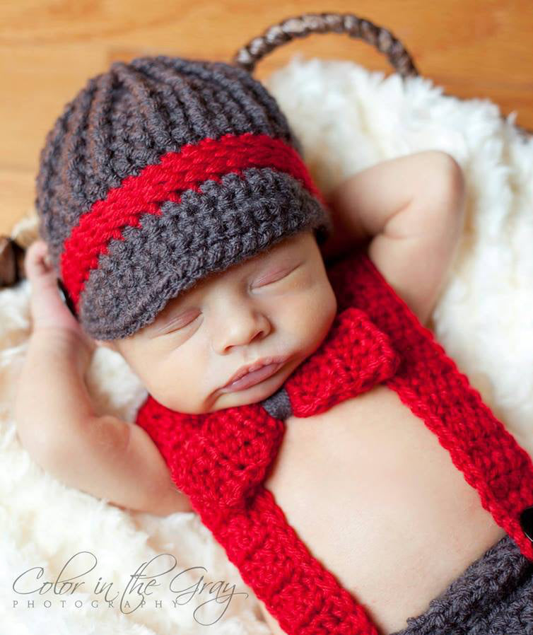 Crochet Pattern for Freedom Fighter Newsboy Beanie | Crochet Hat Pattern | Hat Crocheting Pattern | DIY Written Crochet Instructions