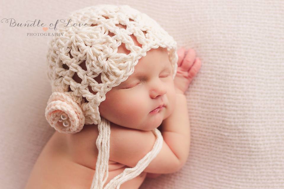 Crochet Pattern for Julianna Baby Bonnet | Crochet Baby Bonnet Pattern | Baby Hat Crocheting Pattern | DIY Written Crochet Instructions