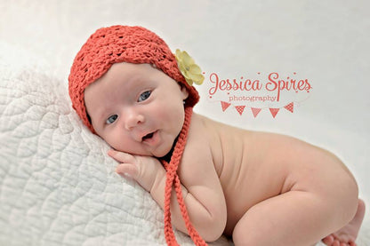 Crochet Pattern for Lacy Shells Baby Bonnet | Crochet Baby Bonnet Pattern | Baby Hat Crocheting Pattern | DIY Written Crochet Instructions
