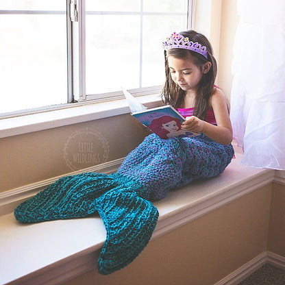 Crochet Pattern for Mermaid Tail Blanket (DIY Tutorial) | Crochet Mermaid Tail Pattern | Mermaid Tail Crocheting Pattern | DIY Written Crochet Instructions