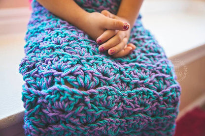 Crochet Pattern for Mermaid Tail Blanket (DIY Tutorial) | Crochet Mermaid Tail Pattern | Mermaid Tail Crocheting Pattern | DIY Written Crochet Instructions