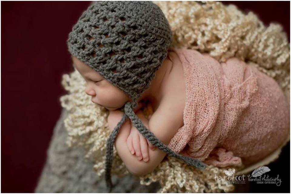 Crochet Pattern for Karma Baby Bonnet | Crochet Baby Bonnet Pattern | Baby Hat Crocheting Pattern | DIY Written Crochet Instructions
