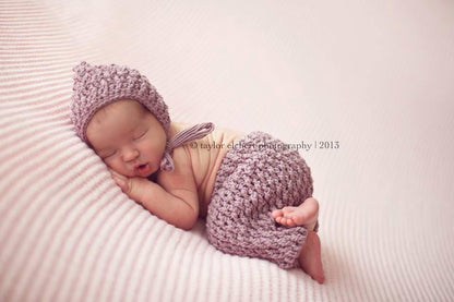 Crochet Pattern for Ripple Stitch Pixie Bonnet | Crochet Baby Bonnet Pattern | Baby Hat Crocheting Pattern | DIY Written Crochet Instructions