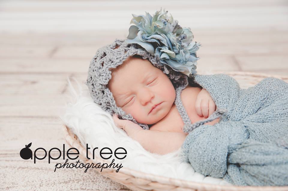 Crochet Pattern for Fleurette Baby Bonnet | Crochet Baby Bonnet Pattern | Baby Hat Crocheting Pattern | DIY Written Crochet Instructions