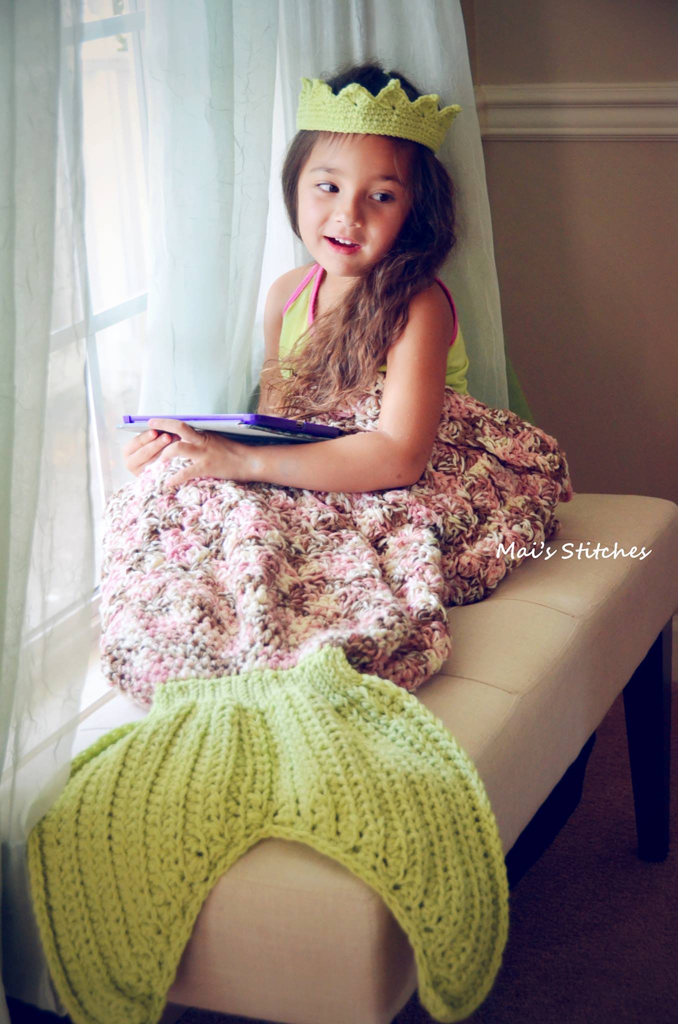 Crochet Pattern for Mermaid Tail Blanket (DIY Tutorial) | Crochet Mermaid Tail Pattern | Mermaid Tail Crocheting Pattern | DIY Written Crochet Instructions