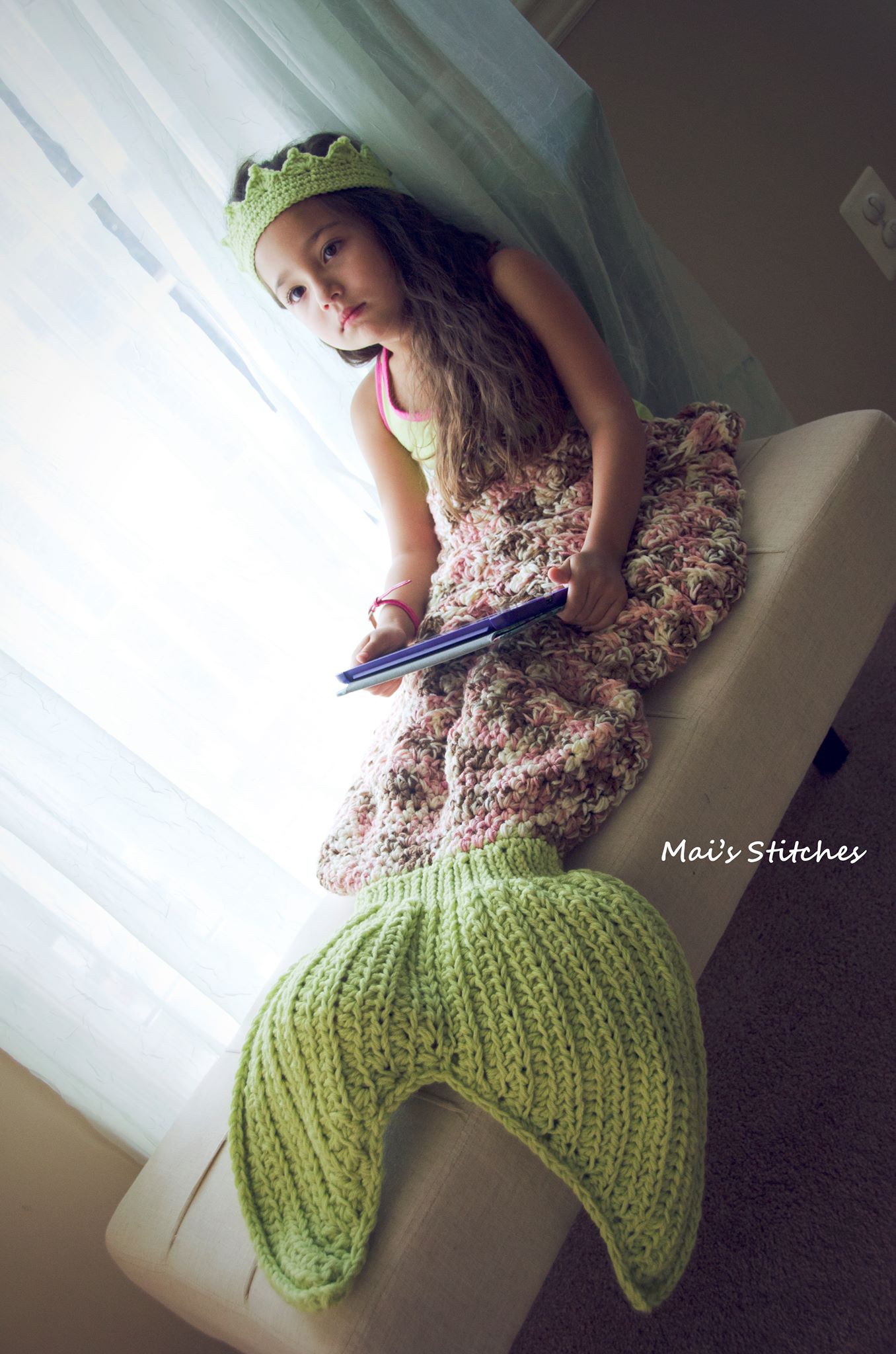 Crochet Pattern for Mermaid Tail Blanket (DIY Tutorial) | Crochet Mermaid Tail Pattern | Mermaid Tail Crocheting Pattern | DIY Written Crochet Instructions