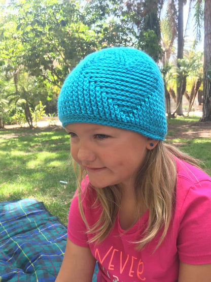 Crochet Pattern for Embossed Heart Beanie | Crochet Hat Pattern | Hat Crocheting Pattern | DIY Written Crochet Instructions