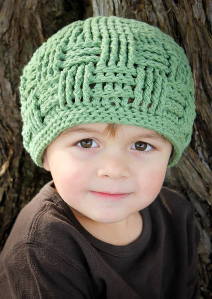 Crochet Pattern for Basket Weave Beanie | Crochet Hat Pattern | Hat Crocheting Pattern | DIY Written Crochet Instructions