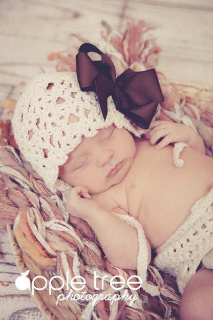Crochet Pattern for Chantilly Baby Bonnet | Crochet Baby Bonnet Pattern | Baby Hat Crocheting Pattern | DIY Written Crochet Instructions
