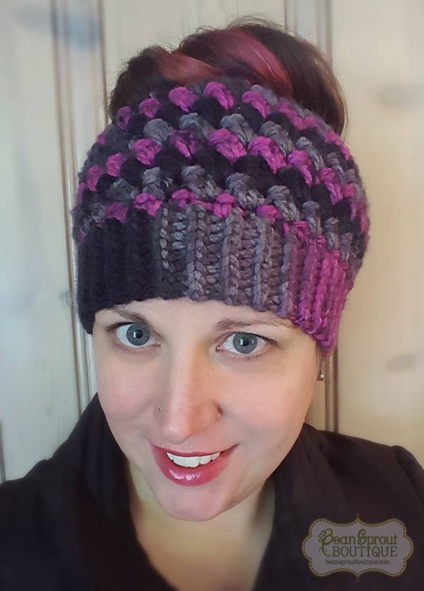 Crochet Pattern for Kaycee Ponytail or Messy Bun Beanie Hat (DIY Tutorial) | Crochet Hat Pattern | Hat Crocheting Pattern | DIY Written Crochet Instructions