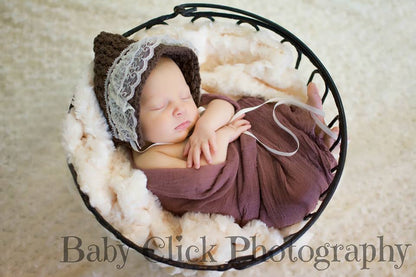 Crochet Pattern for Star Stitch Pixie Bonnet | Crochet Baby Bonnet Pattern | Baby Hat Crocheting Pattern | DIY Written Crochet Instructions