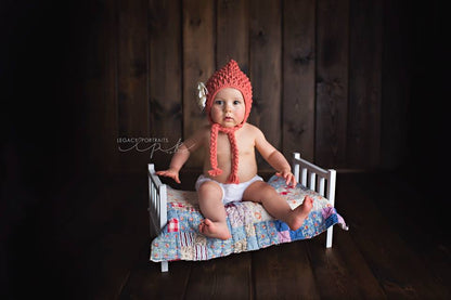 Crochet Pattern for Ripple Stitch Pixie Bonnet | Crochet Baby Bonnet Pattern | Baby Hat Crocheting Pattern | DIY Written Crochet Instructions