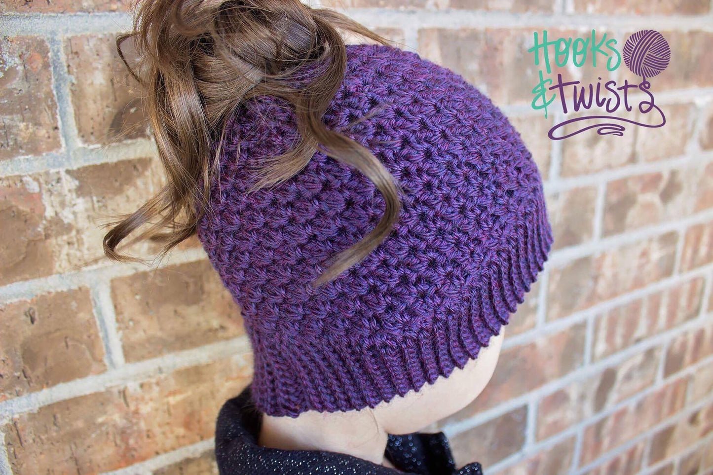 Crochet Pattern for Kaycee Ponytail or Messy Bun Beanie Hat (DIY Tutorial) | Crochet Hat Pattern | Hat Crocheting Pattern | DIY Written Crochet Instructions