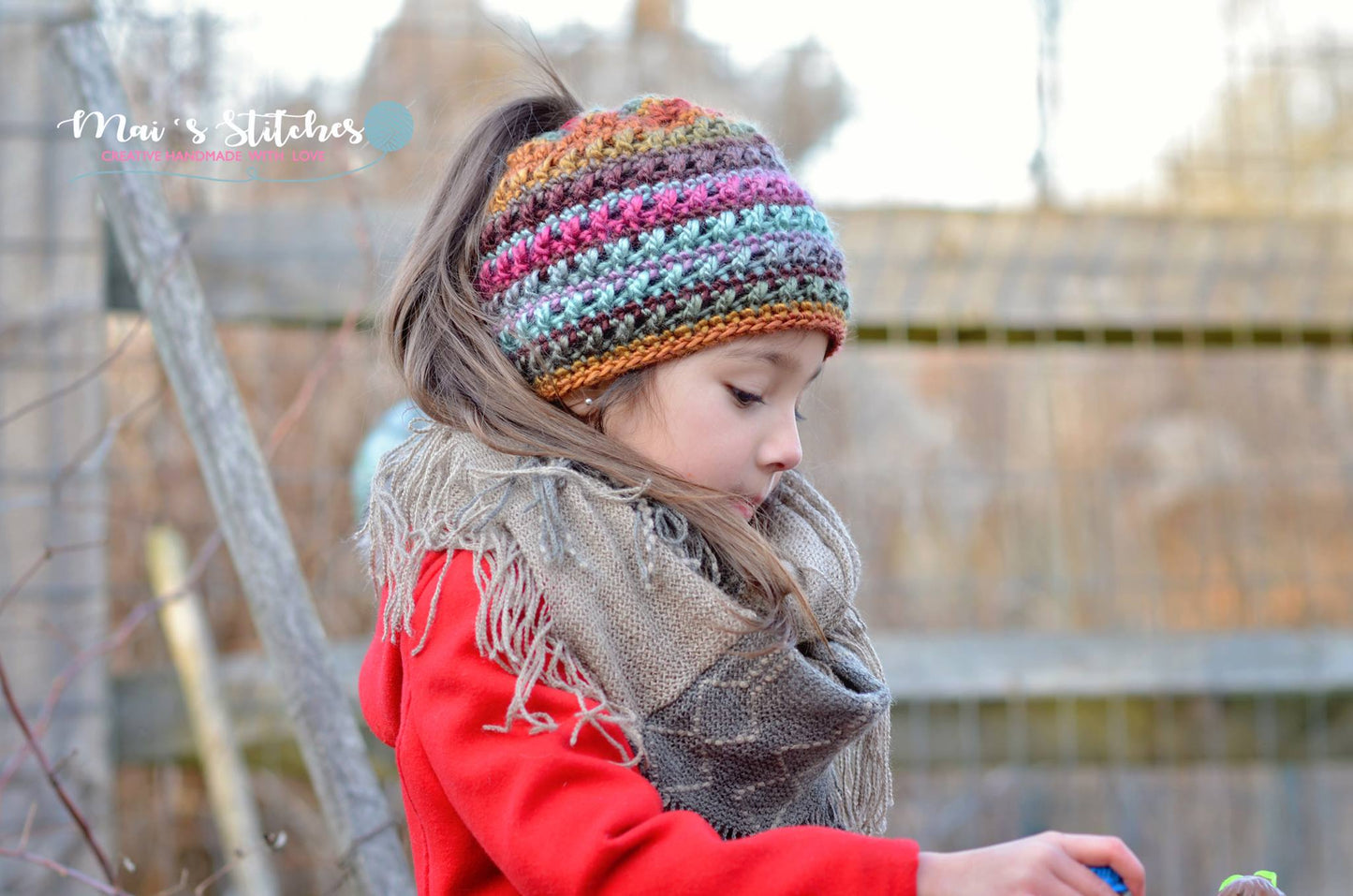 Crochet Pattern for Criss Cross Ponytail or Messy Bun Beanie Hat (DIY Tutorial) | Crochet Hat Pattern | Hat Crocheting Pattern | DIY Written Crochet Instructions