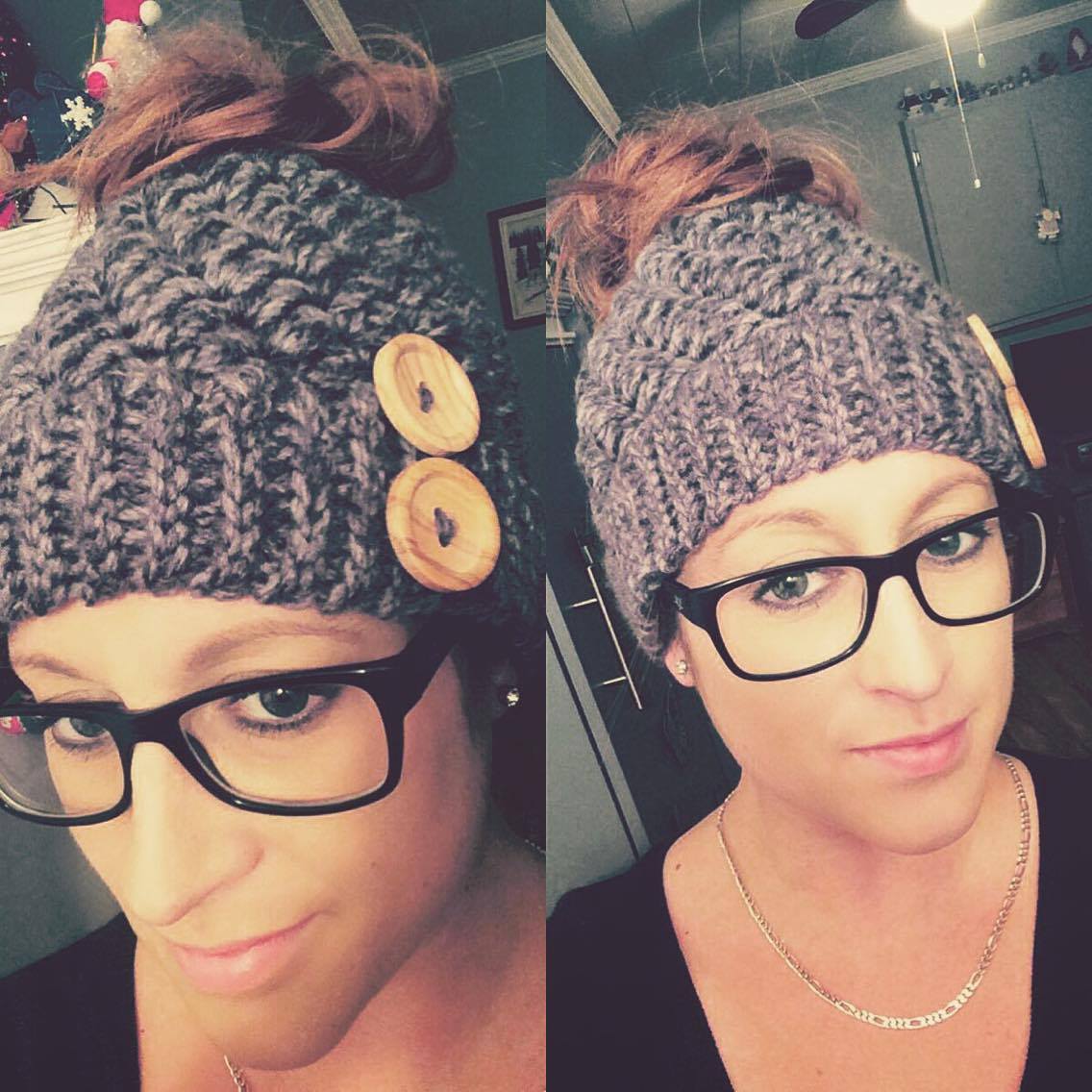 Crochet Pattern for Kaycee Ponytail or Messy Bun Beanie Hat (DIY Tutorial) | Crochet Hat Pattern | Hat Crocheting Pattern | DIY Written Crochet Instructions