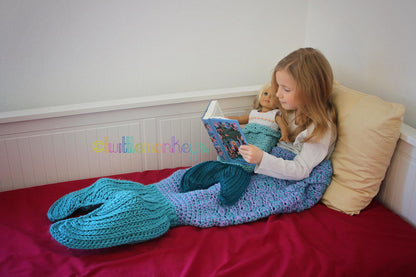 Crochet Pattern for Mermaid Tail Blanket (DIY Tutorial) | Crochet Mermaid Tail Pattern | Mermaid Tail Crocheting Pattern | DIY Written Crochet Instructions