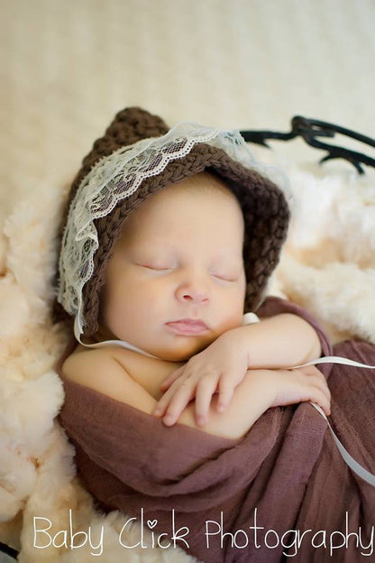 Crochet Pattern for Star Stitch Pixie Bonnet | Crochet Baby Bonnet Pattern | Baby Hat Crocheting Pattern | DIY Written Crochet Instructions
