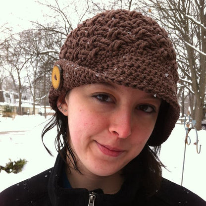 Crochet Pattern for Diagonal Weave Beanie or Newsboy | Crochet Hat Pattern | Hat Crocheting Pattern | DIY Written Crochet Instructions