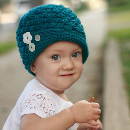 Crochet Pattern for Diagonal Weave Beanie or Newsboy | Crochet Hat Pattern | Hat Crocheting Pattern | DIY Written Crochet Instructions
