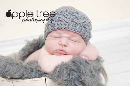 Crochet Pattern for Diagonal Weave Beanie or Newsboy | Crochet Hat Pattern | Hat Crocheting Pattern | DIY Written Crochet Instructions