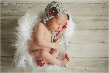 Crochet Pattern for Lacy Shells Baby Bonnet | Crochet Baby Bonnet Pattern | Baby Hat Crocheting Pattern | DIY Written Crochet Instructions