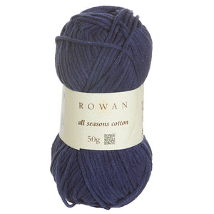 YARN (DISCONTINUED):  Rowan All Seasons Cotton Yarn in Storm (individual skeins)