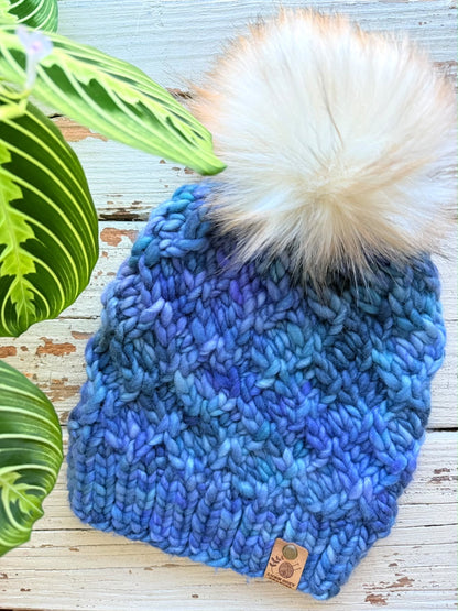 KNIT Pattern for Crossweave Beanie | Knit Hat Pattern | Hat Knitting Pattern | DIY Written Knit Instructions